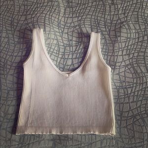 Free People white crop top